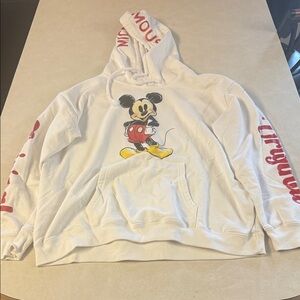Disney Mickey Mouse White Hoodie 🐯